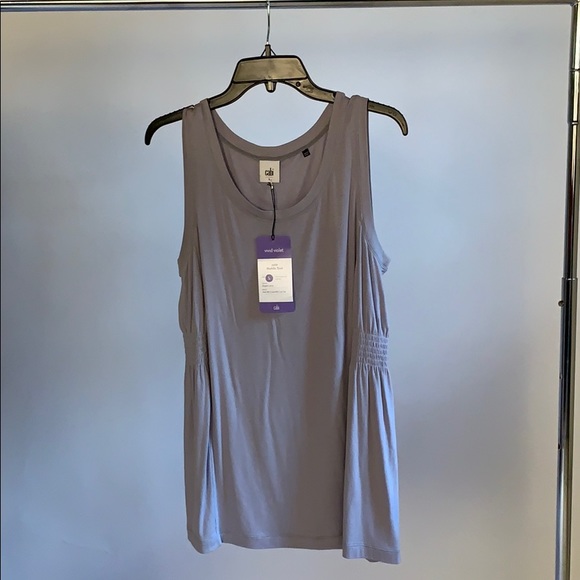 Huddle tank grey colour 98% rayon 2% spandex - Picture 1 of 4